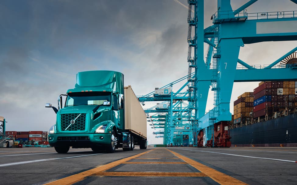Efficient transport. Volvo trucks north america. green transportation.