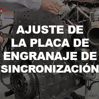 Ajuste de la placa de engranaje de sincronización