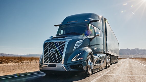 Eco-friendly design and suitability of Volvo truck for city transportation.