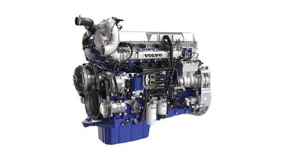 The Volvo D13TC engine.