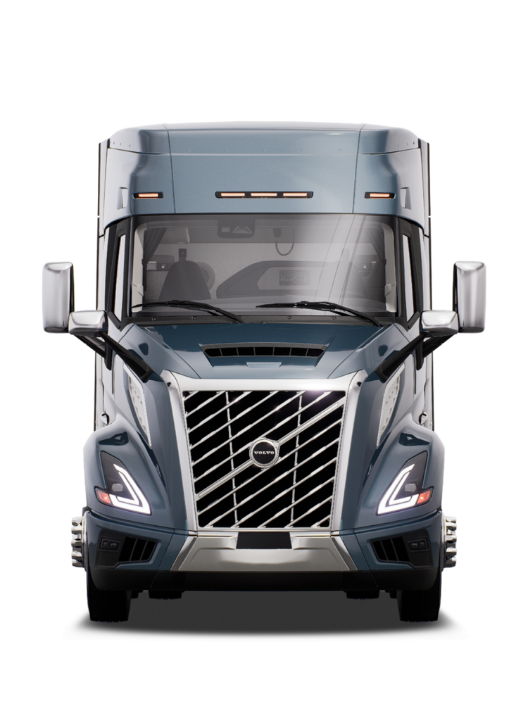 Front view of a Volvo VNL 640.