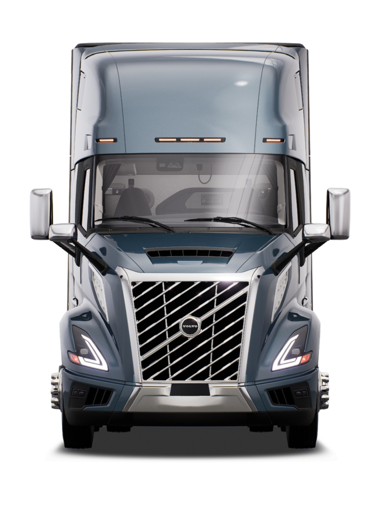 Front view of a Volvo VNL 660.