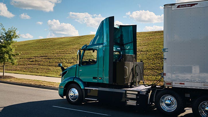 Volvo electric semi deals